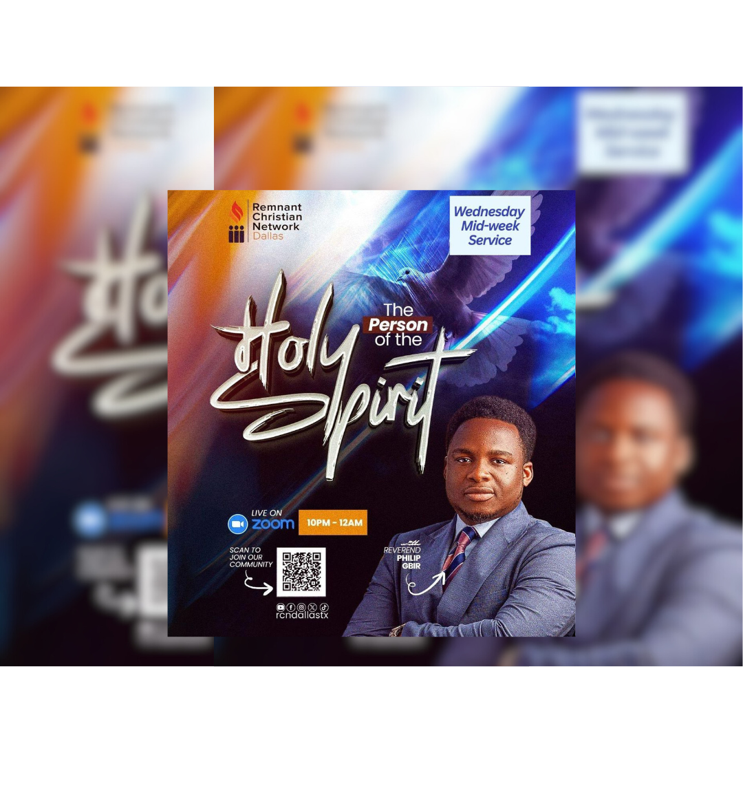 Congregation participating in a prayer service